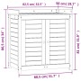 Tavolo Invaso con Ripiani Bianco 82,5x50x86,5 cm Massello Pino