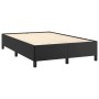 Letto a Molle con Materasso e LED Nero 120x190 cm in Similpelle