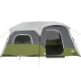 Tenda Famiglia con LED 9 Persone Verde Chiaro Rilascio Rapido