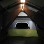 Tenda Famiglia con LED 9 Persone Verde Chiaro Rilascio Rapido