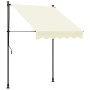 Tenda da Sole Retrattile Crema 150x150 cm in Tessuto e Acciaio