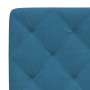 Letto con Materasso Blu 100x200 cm in Velluto