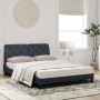 Letto con Materasso Grigio Scuro 140x200 cm in Velluto