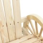 Sedie da Giardino Adirondack 4 pz in Legno Massello di Abete