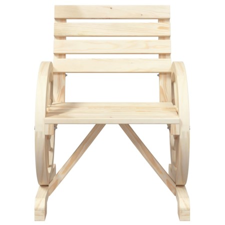 Set Salotto da Giardino 3 pz in Legno Massello di Abete