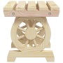 Set Salotto da Giardino 3 pz in Legno Massello di Abete