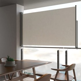 Tenda da Sole Laterale Retrattile 140 x 300 cm Crema