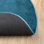Tappeto OVIEDO a Pelo Corto Turchese Ø 120 cm