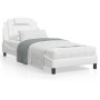 Letto con Materasso Bianco 80x200 cm in Similpelle