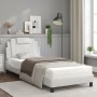 Letto con Materasso Bianco 80x200 cm in Similpelle