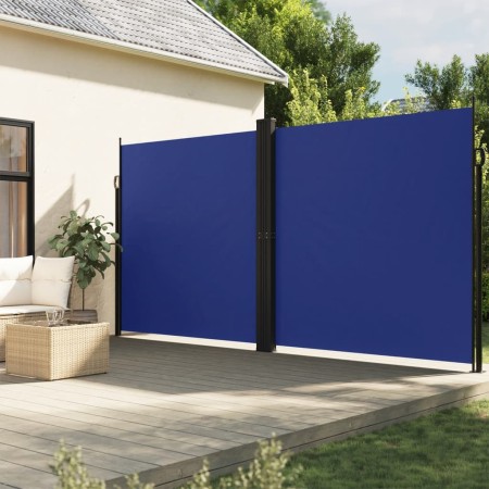 Tenda da Sole Laterale Retrattile Blu 200x600 cm