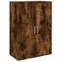 Credenza Rovere Fumo 60x31x84 cm in Legno Multistrato