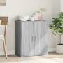 Credenza Grigio Sonoma 79x38x80 cm in Legno Multistrato