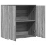 Credenza Grigio Sonoma 79x38x80 cm in Legno Multistrato