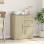 Credenza Rovere Sonoma 60x31x70 cm in Legno Multistrato