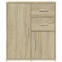 Credenza Rovere Sonoma 60x31x70 cm in Legno Multistrato