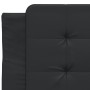 Letto con Materasso Nero 100x200 cm in Similpelle