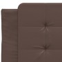 Letto con Materasso Marrone 100x200cm in Similpelle