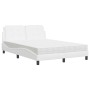 Letto con Materasso Bianco 120x200 cm in Similpelle