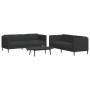 Set di Divani 2 pz Nero in Tessuto