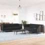 Set di Divani 2 pz Nero in Tessuto