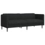 Set di Divani 2 pz Nero in Tessuto