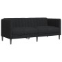 Set di Divani 2 pz Nero in Tessuto
