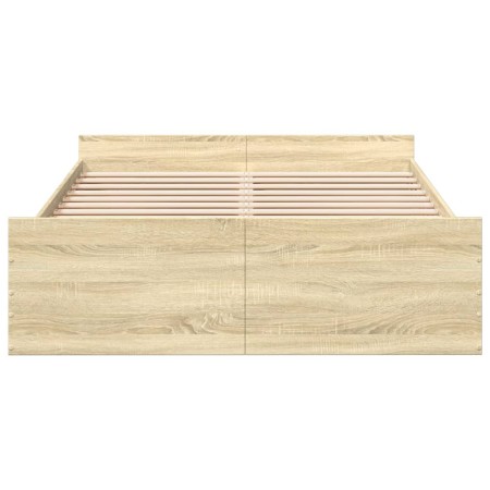 Giroletto Cassetti Rovere Sonoma 140x190 cm Legno Multistrato