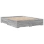 Giroletto Cassetti Grigio Sonoma 150x200 cm Legno Multistrato