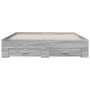 Giroletto Cassetti Grigio Sonoma 150x200 cm Legno Multistrato