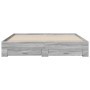 Giroletto Cassetti Grigio Sonoma 180x200 cm Legno Multistrato