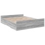 Giroletto Cassetti Grigio Sonoma 150x200 cm Legno Multistrato