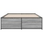 Giroletto Grigio Sonoma 120x190 cm in Legno Multistrato Metallo