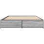 Giroletto Grigio Sonoma 135x190 cm in Legno Multistrato Metallo