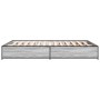 Giroletto Grigio Sonoma 135x190 cm in Legno Multistrato Metallo