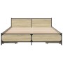 Giroletto Cassetti Rovere Sonoma 120x200 cm Legno Multistrato