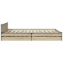 Giroletto Cassetti Rovere Sonoma 120x200 cm Legno Multistrato