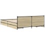 Giroletto Cassetti Rovere Sonoma 120x200 cm Legno Multistrato