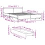 Giroletto Cassetti Rovere Sonoma 120x200 cm Legno Multistrato
