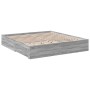 Giroletto Cassetti Grigio Sonoma 200x200 cm Legno Multistrato