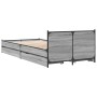 Giroletto Cassetti Grigio Sonoma 100x200 cm Legno Multistrato