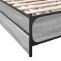 Giroletto Cassetti Grigio Sonoma 100x200 cm Legno Multistrato