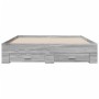 Giroletto Cassetti Grigio Sonoma 140x200 cm Legno Multistrato