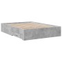 Giroletto Cassetti Grigio Cemento 120x200 cm Legno Multistrato