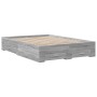 Giroletto Cassetti Grigio Sonoma 120x200 cm Legno Multistrato