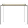 Gazebo Beige 3x3 m 180 g/m² Tessuto e Acciaio