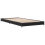 Giroletto Nero 75x190 cm in Legno Multistrato e Metallo