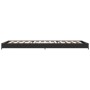 Giroletto Nero 75x190 cm in Legno Multistrato e Metallo