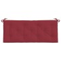 Cuscino per Panca Rosso Vino 120x50x7 cm in Tessuto Oxford