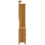 Set Mobili da Bagno 3 pz in Legno Massello di Pino